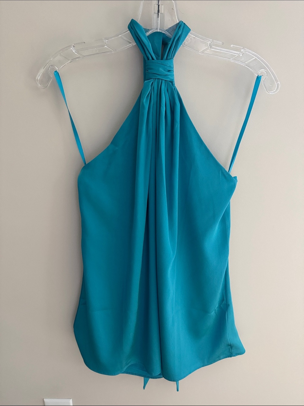 White House Black Market NWT Teal Halter-Style Sleeveless Camisole